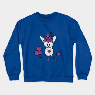 Bunny playing with Grapes Crewneck Sweatshirt